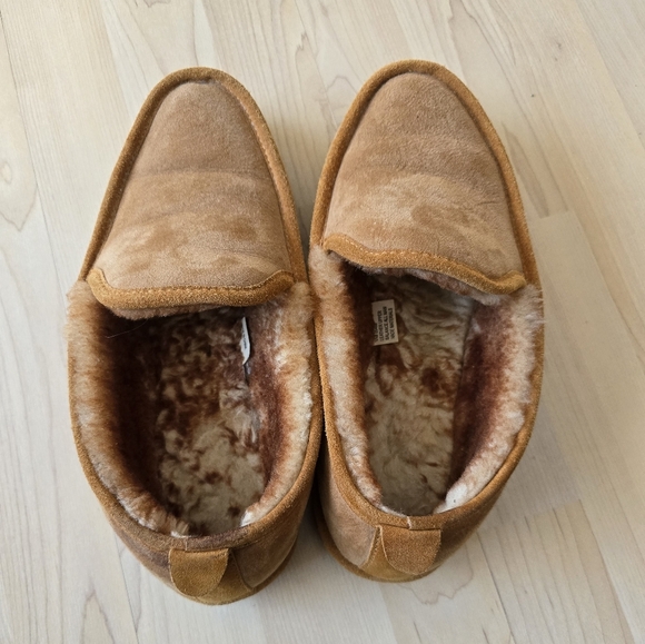 L.L. Bean Men's Wicked Good Slip Ons Slippers Suede Leather Brown Mens Size 8 M - Picture 3 of 6